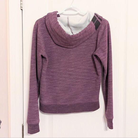 PINK Purple heather hoodie with front decor size Small @L - Picture 3 of 9